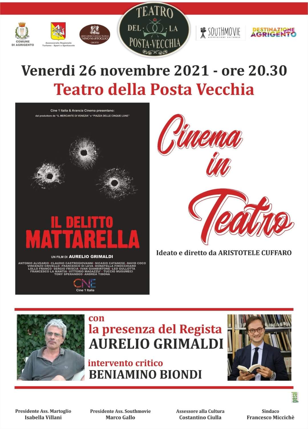 ‘’Il Delitto Mattarella’’ al Teatro Della Posta Vecchia Con il Regista Aurelio Grimaldi