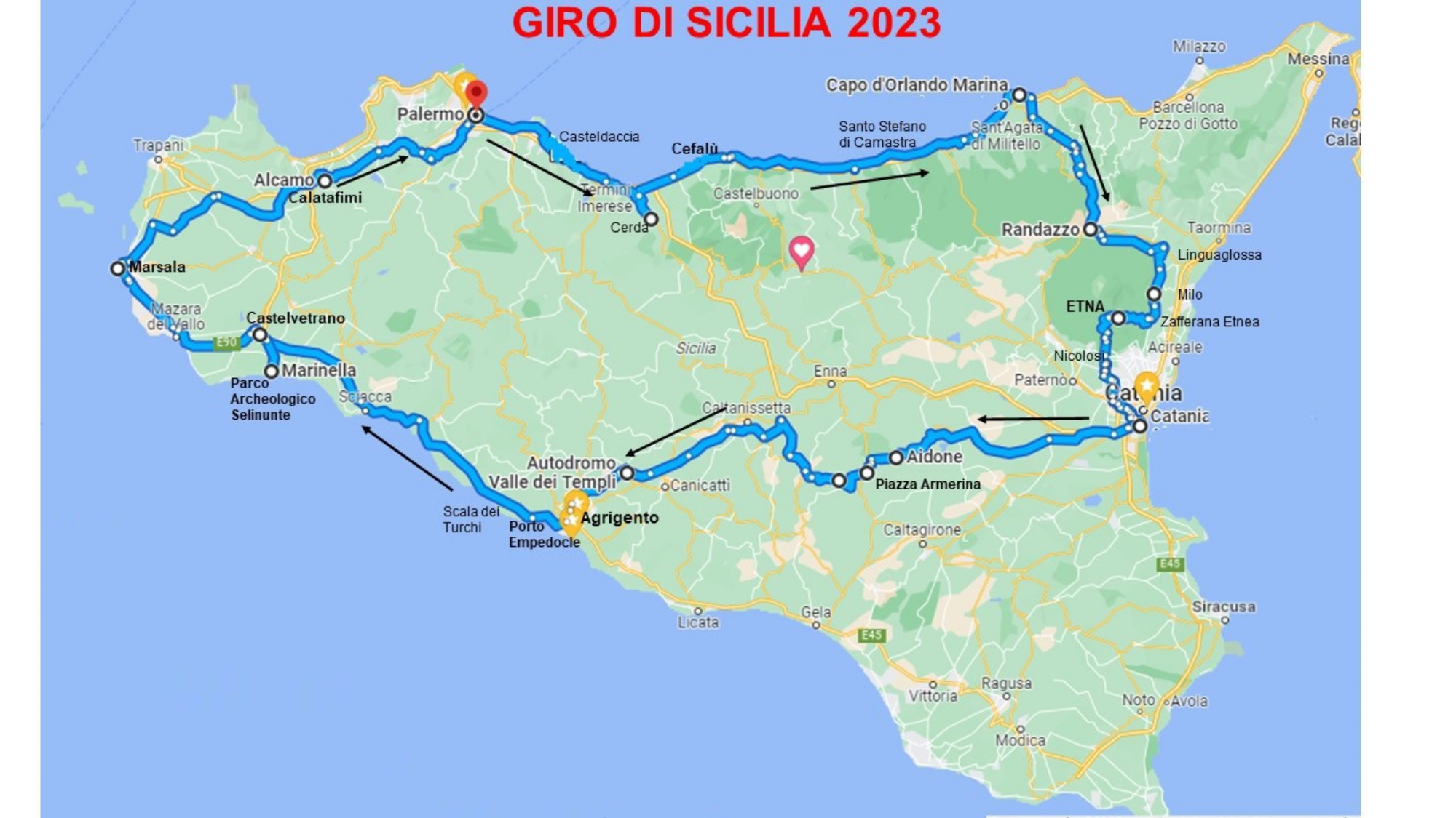 Al momento stai visualizzando La “Costa del Mito” nel Giro di Sicilia